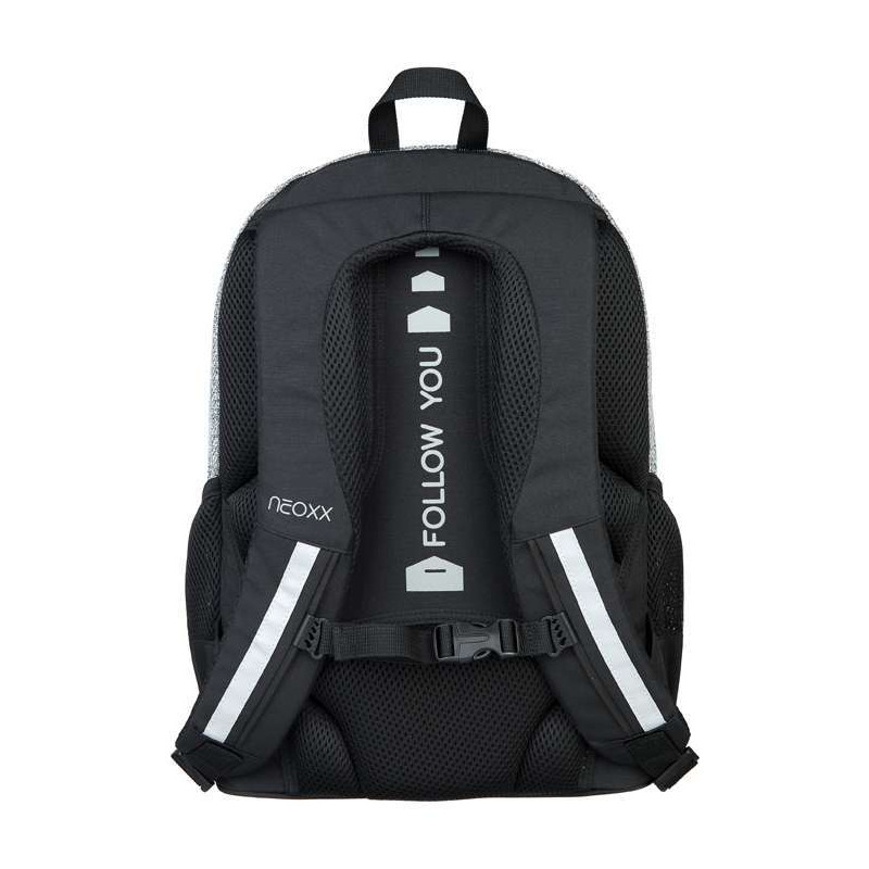 NEOXX Schulrucksack Flow Wool the World Rückenpolsterung