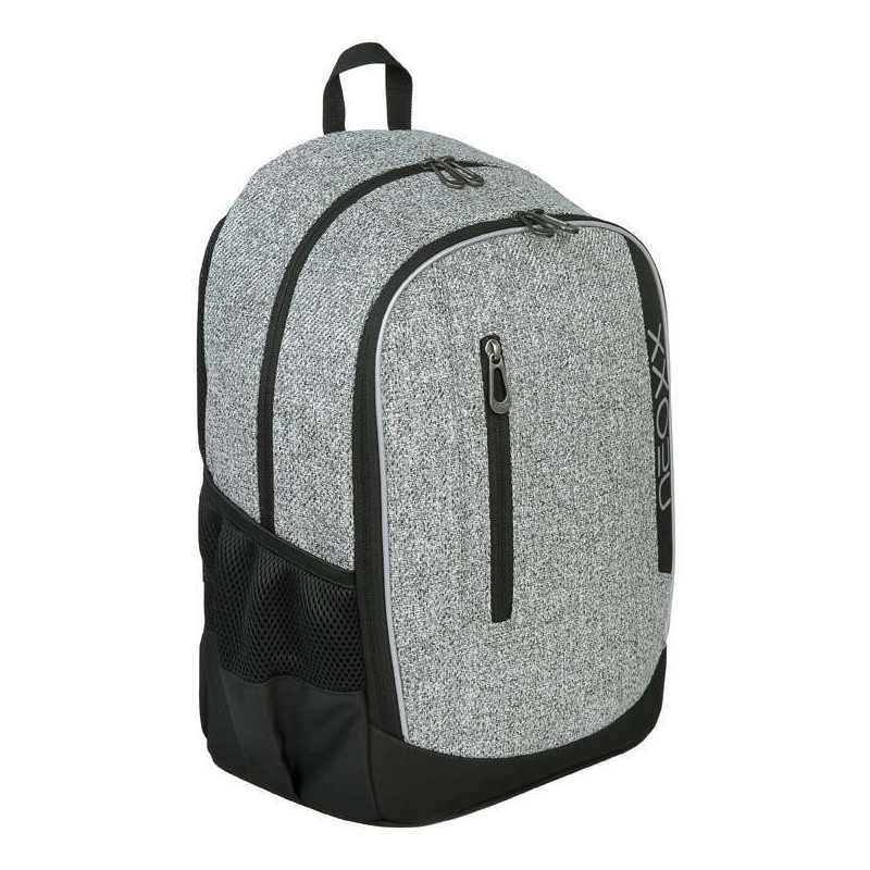 NEOXX Schulrucksack Flow Wool the World Vorderseite seitlich