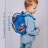 SCOOLI Vorschulranzen Cutie Hot Wheels mit Kind seitlich