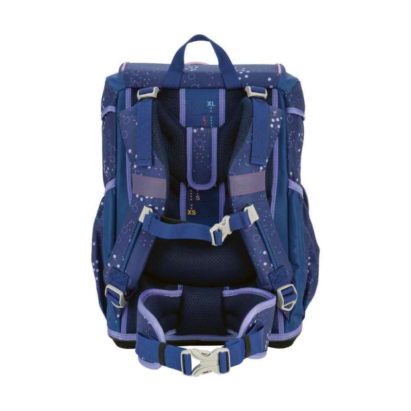 DERDIEDAS Schulrucksack ErgoFlex Set - 6 tlg. Deep Ocean Rückansicht Tragegurte