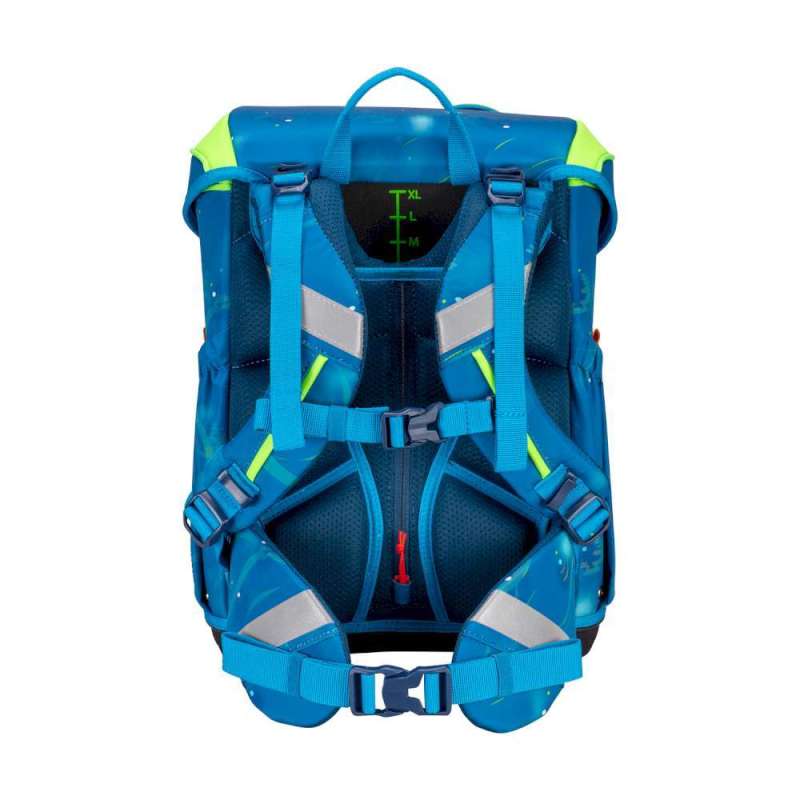 SCOUT Schulranzen Set Neo für Jungen Deep sea Rückenpolsterung