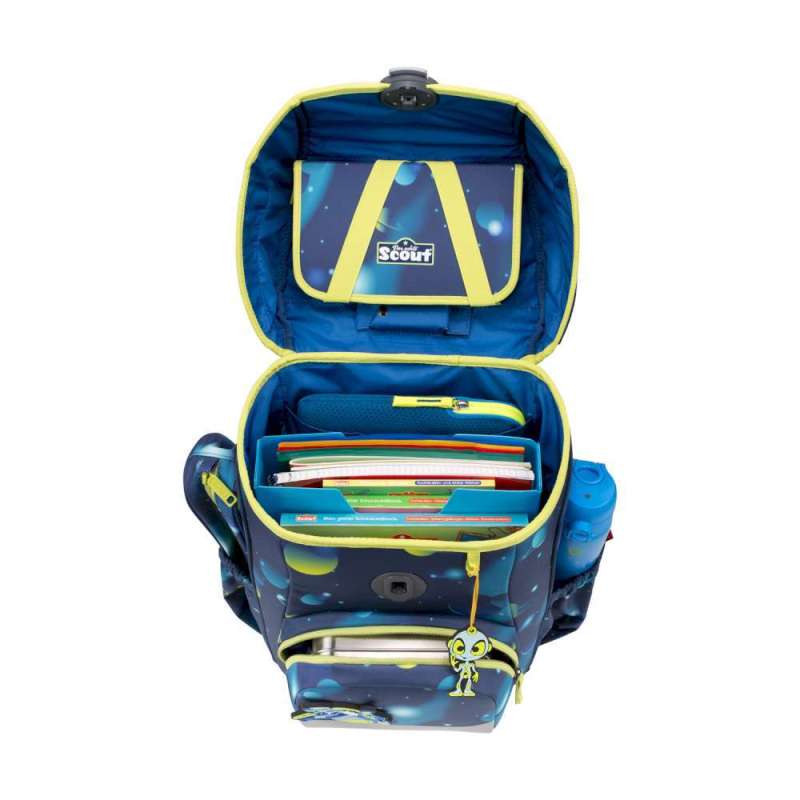 SCOUT Schulranzen Set Neo für Jungen Exklusiv LED Planets von oben