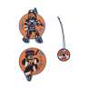 DERDIEDAS Schulrucksack ErgoFlex EASY Set - 6 tlg. Ninja Fighter Wechselbuttons