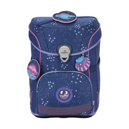 DERDIEDAS Schulrucksack ErgoFlex EASY Set - 6 tlg. Deep Ocean Front