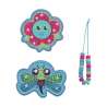 DERDIEDAS Schulrucksack ErgoFlex EASY Set - 6 tlg. Happy Pixel Wechselbuttons