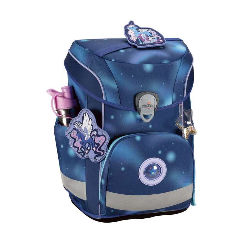DERDIEDAS Schulrucksack ErgoFlex EASY Set - 6 tlg. Luna seitlich