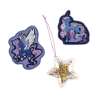 DERDIEDAS Schulrucksack ErgoFlex EASY Set - 6 tlg. Luna Wechselbuttons