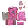 DERDIEDAS Schulrucksack ErgoFlex EASY Set - 6 tlg. Roses