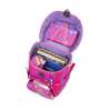 DERDIEDAS Schulrucksack ErgoFlex EASY Set - 6 tlg Neon Punkie seitlich offen