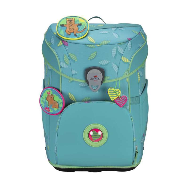 DERDIEDAS Schulrucksack ErgoFlex EASY Set - 6 tlg Superflash Paradise Front