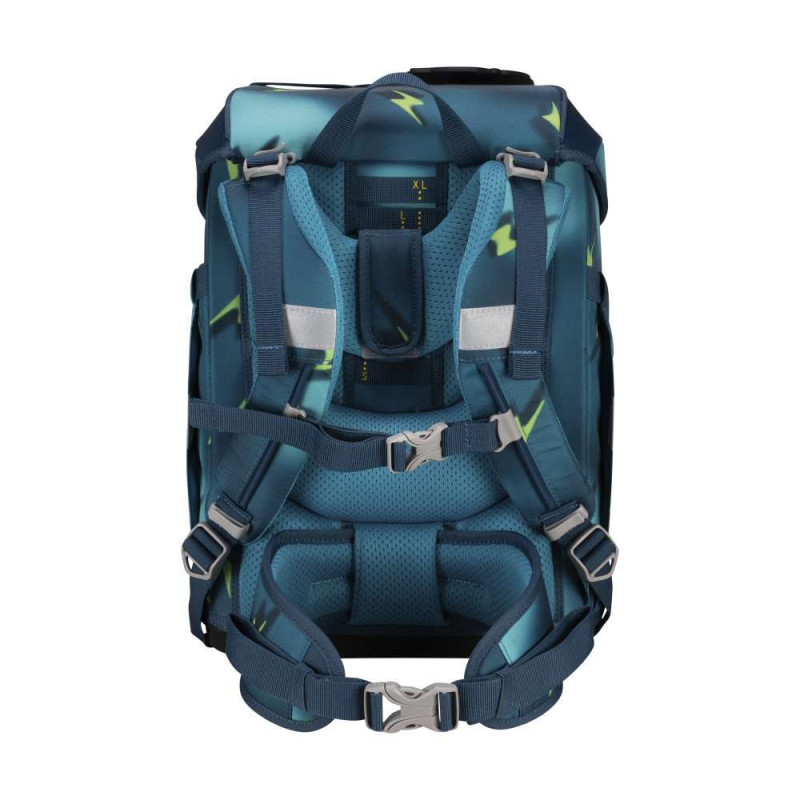 DERDIEDAS Schulrucksack ErgoFlex Tiny Set - 6 tlg Magic Light Rückansicht Tragegurte