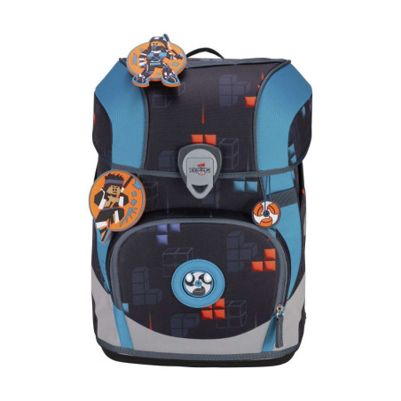 DERDIEDAS Schulrucksack ErgoFlex Tiny Set - 6 tlg Ninja Fighter Front