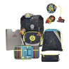 DERDIEDAS Schulrucksack ErgoFlex Tiny Set - 6 tlg LED Crazy