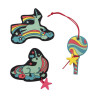 DERDIEDAS Wechselbuttons 3 tlg. Rainbow Star
