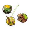 SCOUT Funny Snaps Move 3 tlg. Dino Rex