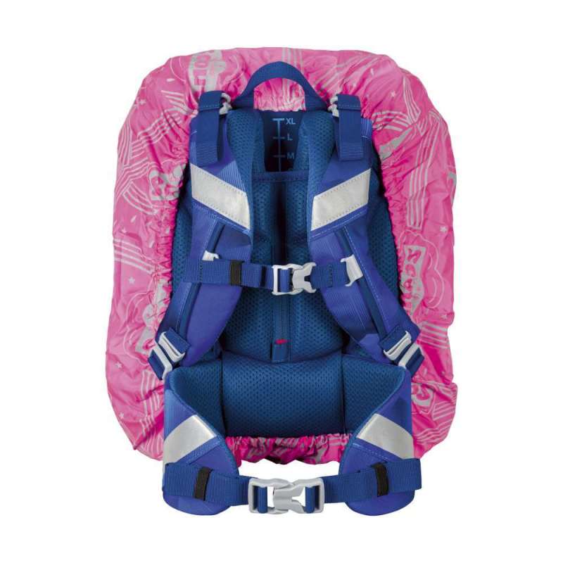SCOUT Regenüberzug für Schulranzen Pink Rückansicht