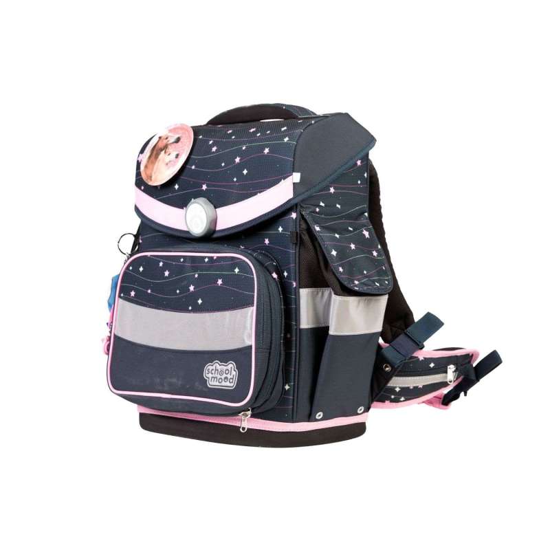 SCHOOL MOOD Schulranzen TIMELESS Pro Set 6 tlg - Pro Ella Pony seitliche Front