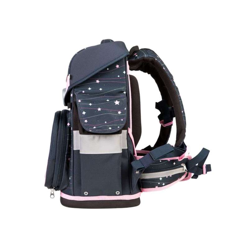 SCHOOL MOOD Schulranzen TIMELESS Pro Set 6 tlg - Pro Ella Pony seitlich