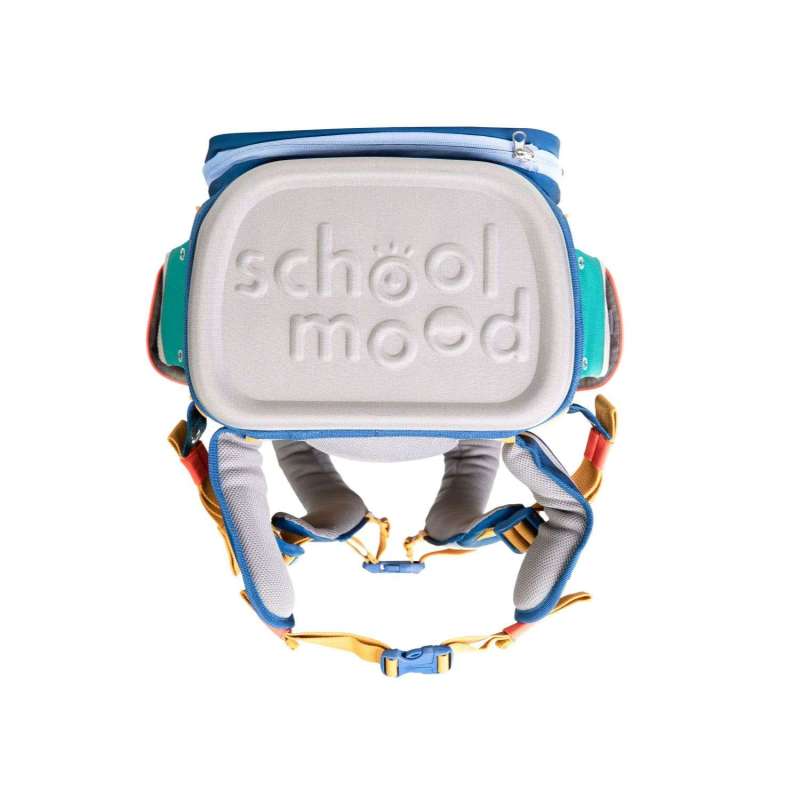 SCHOOL MOOD Schulranzen TIMELESS Pro Set 6 tlg - Pro Happy Sapphire Happy Colours Collection Boden