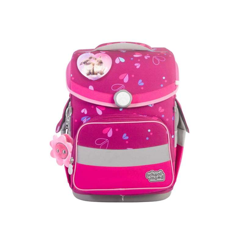 SCHOOL MOOD Schulranzen TIMELESS Pro Set 6 tlg - Pro Klara Häschen Front