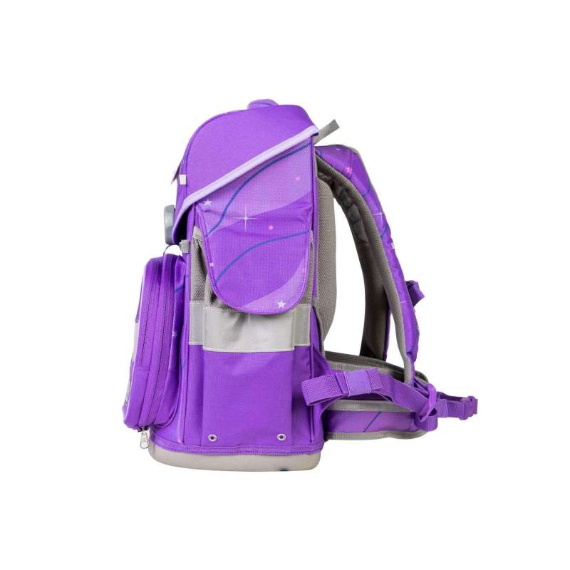 SCHOOL MOOD Schulranzen TIMELESS Pro Set 6 tlg - Pro Lilly Meerjungfrau Marie Pegasus seitlich