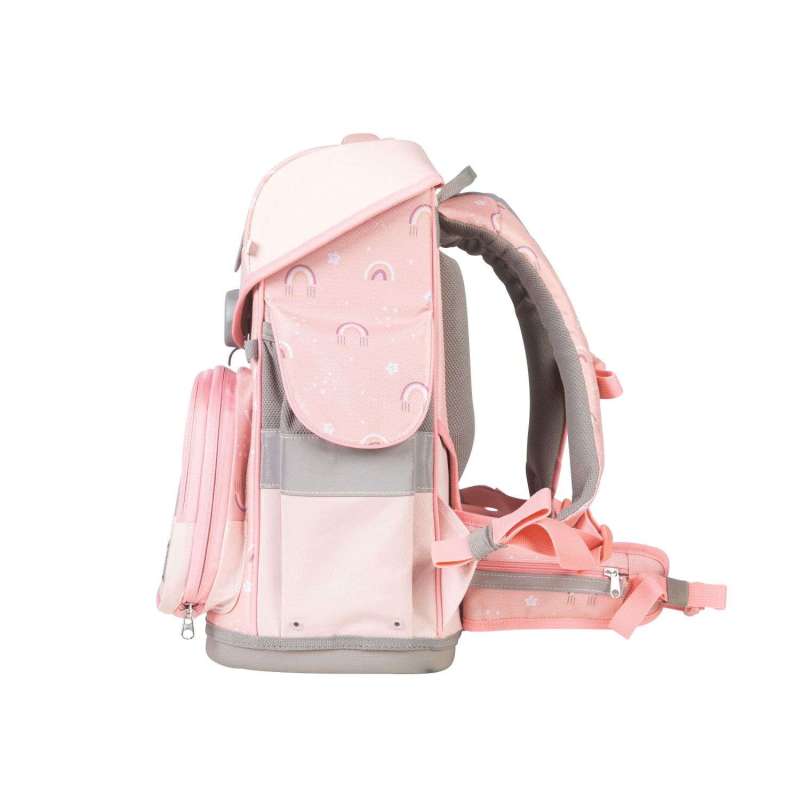 SCHOOL MOOD Schulranzen TIMELESS Pro Set 6 tlg - Pro Rainbow seitlich