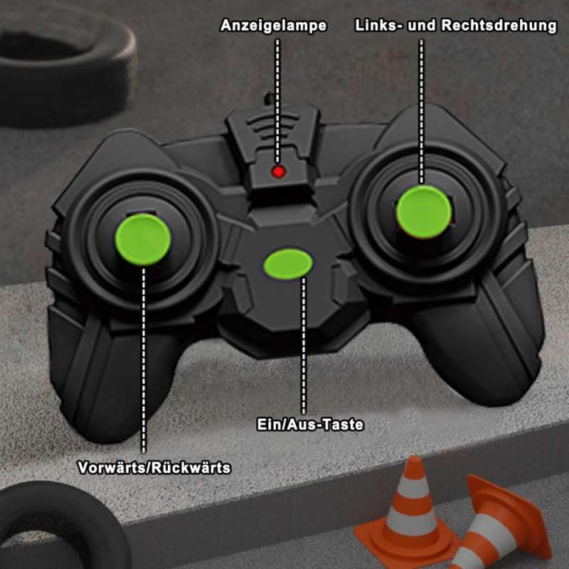 Ferngesteuertes Auto RC Drift Car Dinosaurier mit LED-Leuchten Fernbedienung