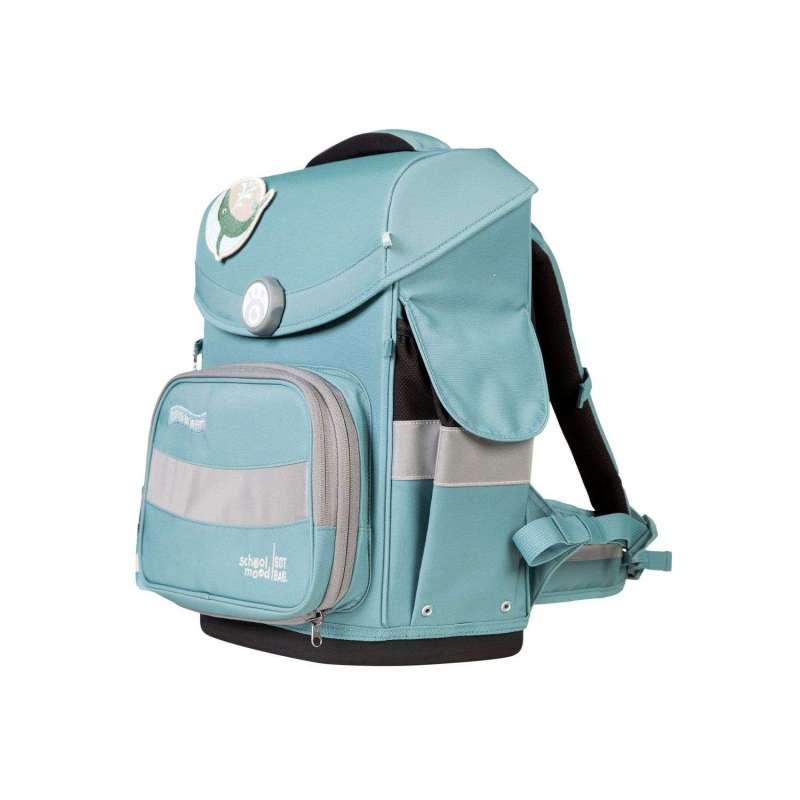 SCHOOL MOOD Schulranzen TIMELESS Pro Set 6 tlg - Pro Dolphin Ocean Collection seitliche Front