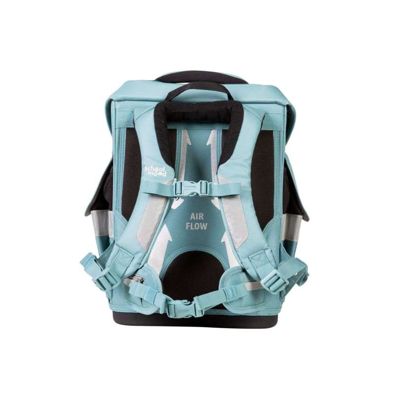 SCHOOL MOOD Schulranzen TIMELESS Pro Set 6 tlg - Pro Dolphin Ocean Collection Rückansicht
