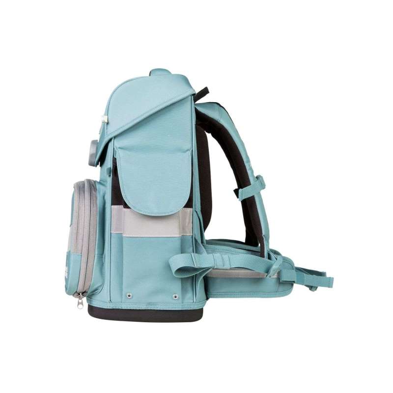 SCHOOL MOOD Schulranzen TIMELESS Pro Set 6 tlg - Pro Dolphin Ocean Collection seitlich