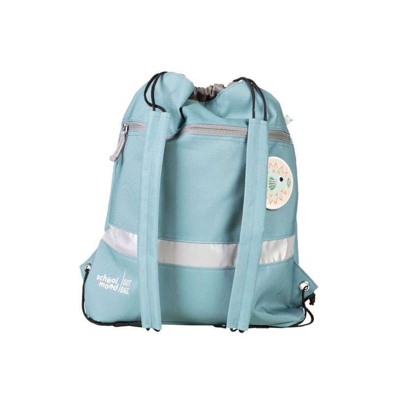SCHOOL MOOD Schulranzen TIMELESS Pro Set 6 tlg - Pro Dolphin Ocean Collection Sporttasche