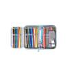 SCHOOL MOOD Schulranzen TIMELESS Pro Set 6 tlg - Pro Dolphin Ocean Collection Schüleretui offen
