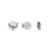 SCHOOL MOOD Schulranzen TIMELESS Pro Set 6 tlg - Pro Dolphin Ocean Collection 2 Patchies und 1 Anhänger