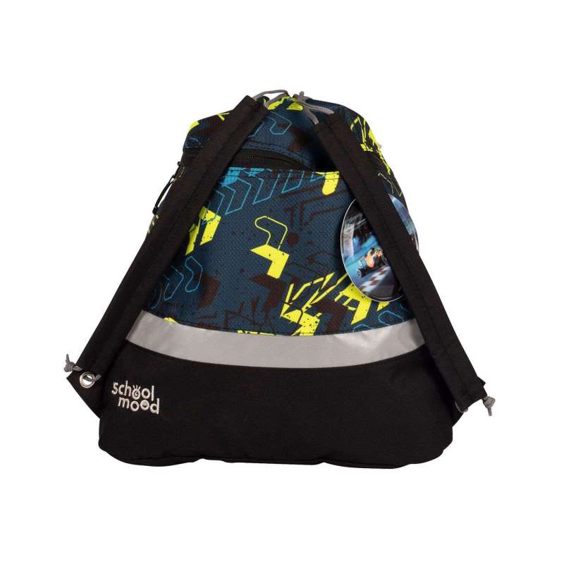 SCHOOL MOOD Schulranzen TIMELESS Pro Set 6 tlg - Pro Elias Rennwagen Sporttasche