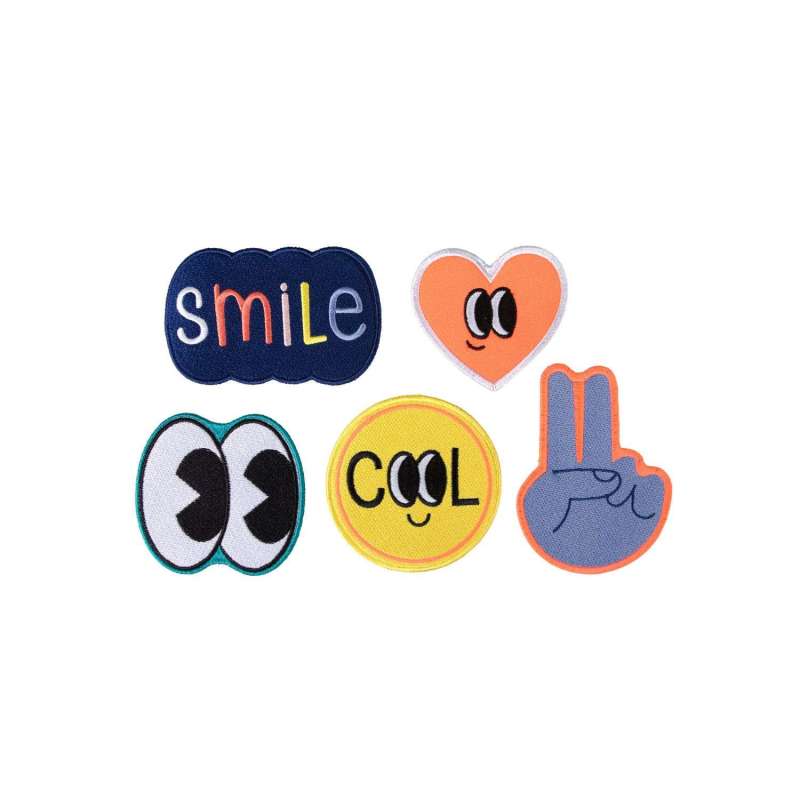 SCHOOL MOOD Schulranzen TIMELESS Pro Set 6 tlg - Pro Happy Emerald Happy Colours Collection Patchies