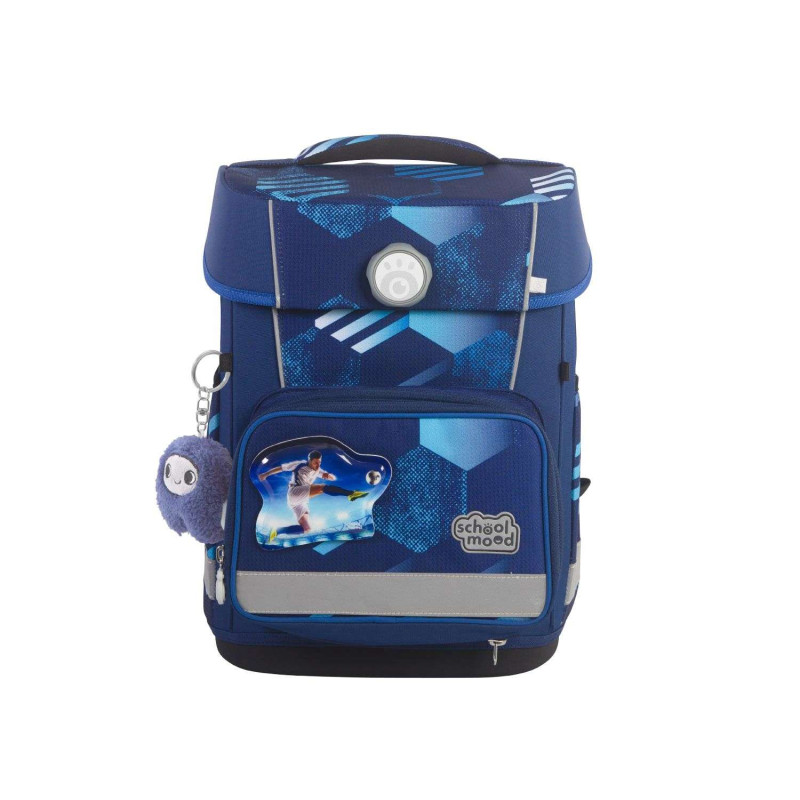 SCHOOL MOOD Schulranzen Champion Ranzen Pro Set 6 tlg - Pro Jonas Fußball Front