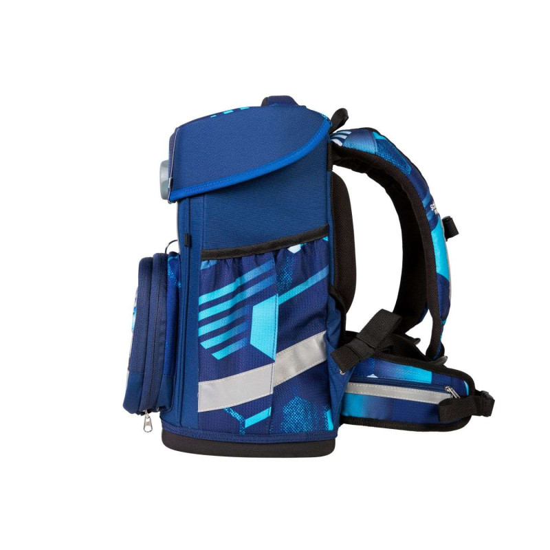 SCHOOL MOOD Schulranzen Champion Ranzen Pro Set 6 tlg - Pro Jonas Fußball seitlich
