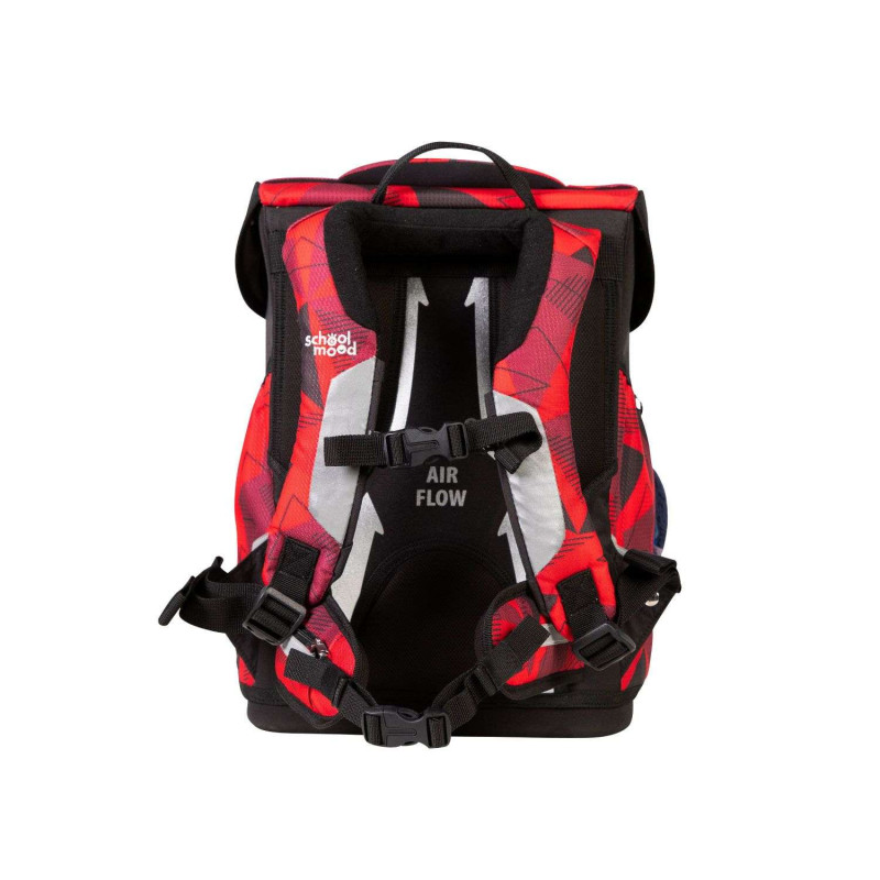 SCHOOL MOOD Schulranzen Champion Ranzen Pro Set 6 tlg - Pro Kai Ninja Rückansicht