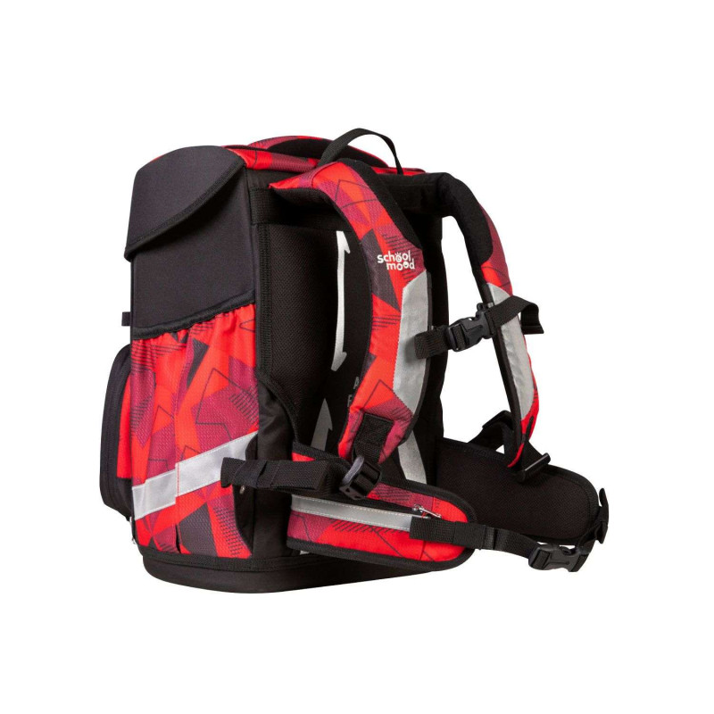 SCHOOL MOOD Schulranzen Champion Ranzen Pro Set 6 tlg - Pro Kai Ninja seitliche Rückansicht