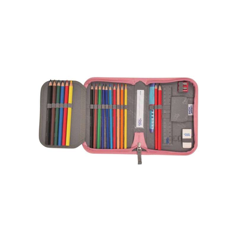SCHOOL MOOD Schulranzen CHAMPION Pro Set 6 tlg - Pro Rainbow Schüleretui offen