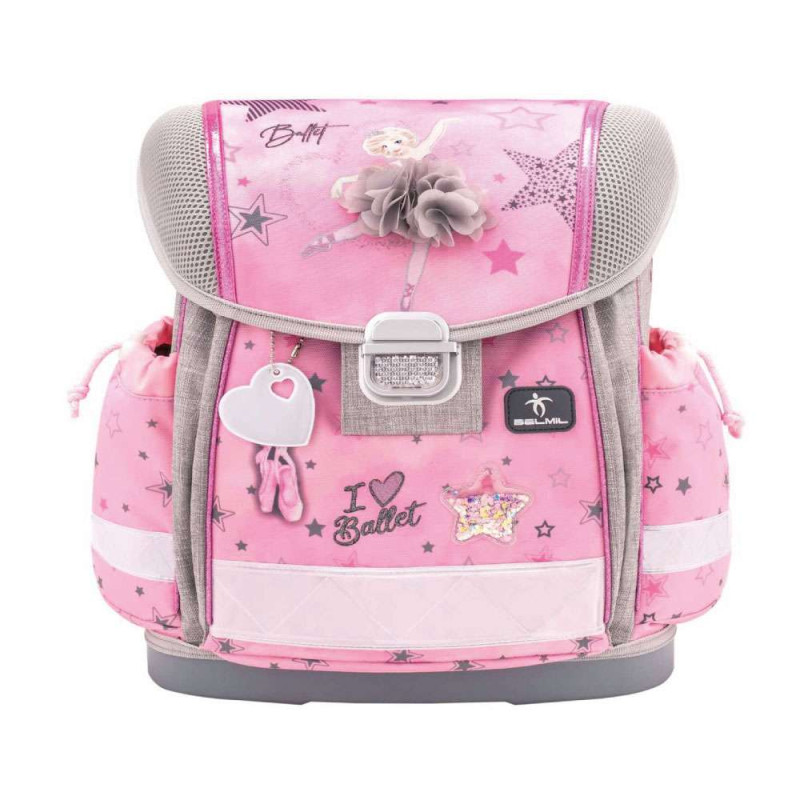 BELMIL Schulranzen CLASSY Set 4 tlg - Ballet Light Pink Front