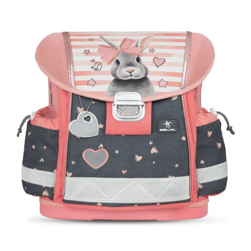 BELMIL Schulranzen CLASSY Set 4 tlg - Little Bunnies Front