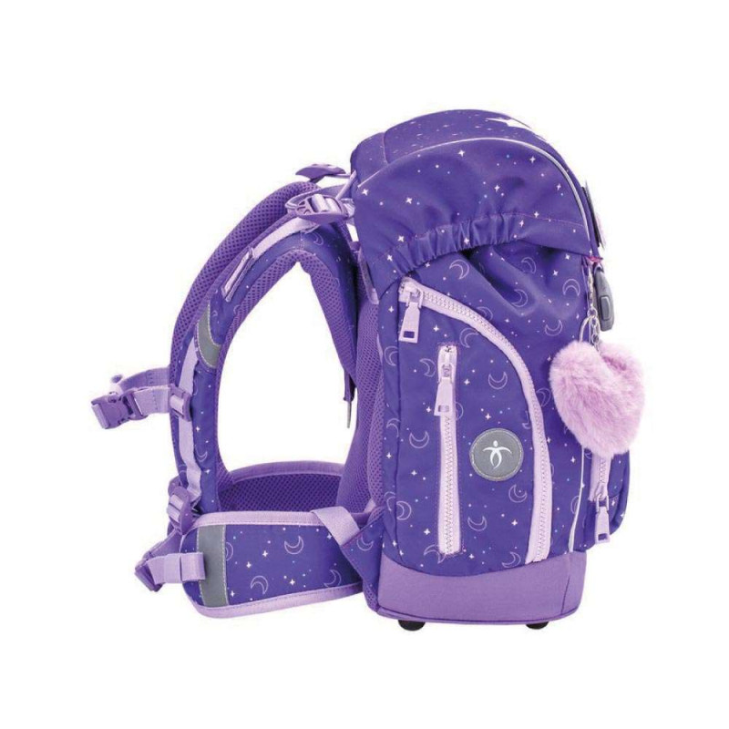 BELMIL Schulranzen COMFY PLUS Set 5 tlg - Dahlia seitlich
