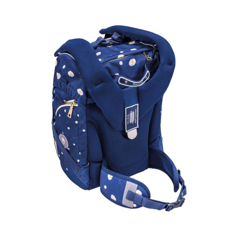 BELMIL Schulranzen COMFY PLUS Set 5 tlg - Daisy Rückansicht mit Tragegurt oben