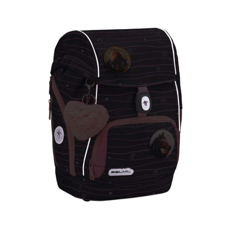 BELMIL Schulranzen COMFY PLUS Set 5 tlg - Mint reflektierende Front