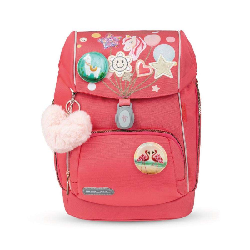 BELMIL Schulranzen COMFY PLUS Set 5 tlg - Rose Quartz Front