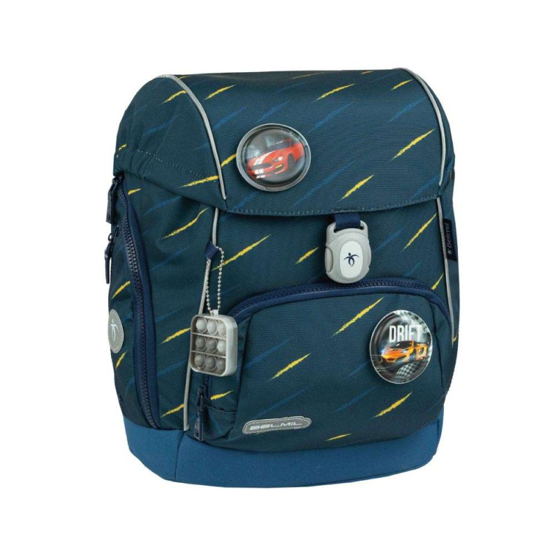 BELMIL Schulranzen CLASSY PLUS Set 5 tlg - Orion Blue seitliche Front