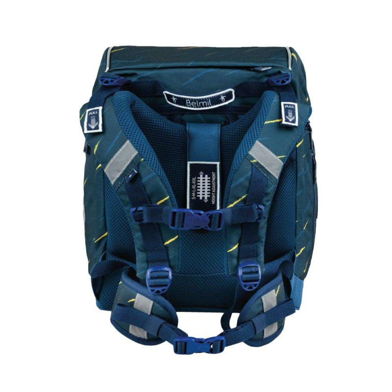 BELMIL Schulranzen CLASSY PLUS Set 5 tlg - Orion Blue Rückansicht