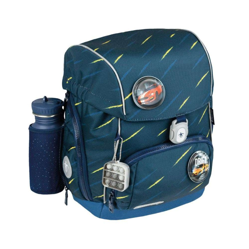 BELMIL Schulranzen CLASSY PLUS Set 5 tlg - Orion Blue Trinkflasche