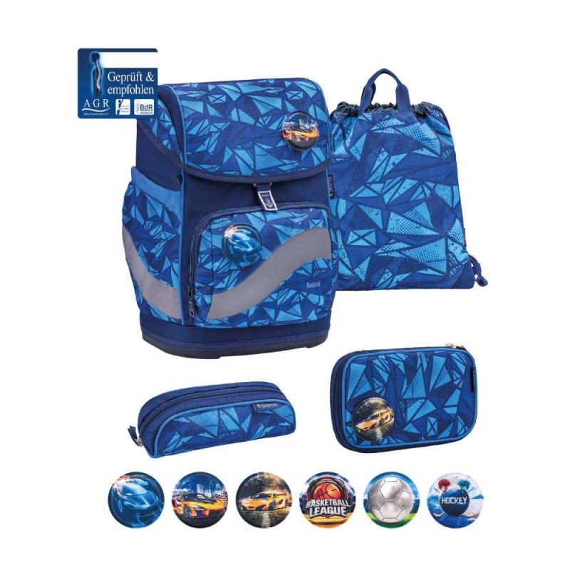 BELMIL Schulranzen SMARTY PLUS Set 5tlg -Glacier Blue